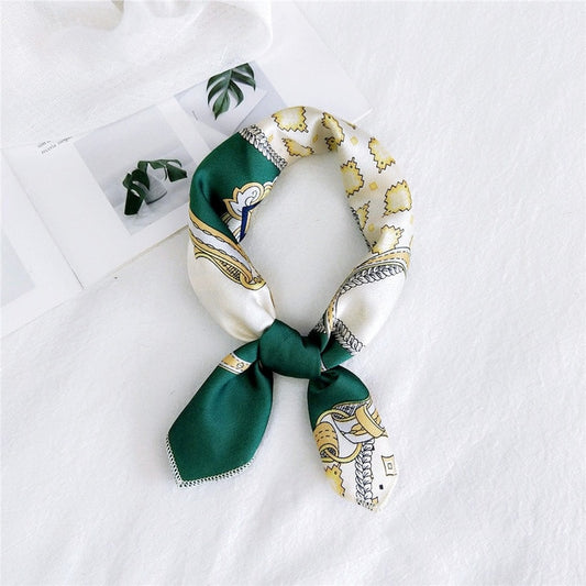 Foulard pour cheveux 50 vert - Baroque