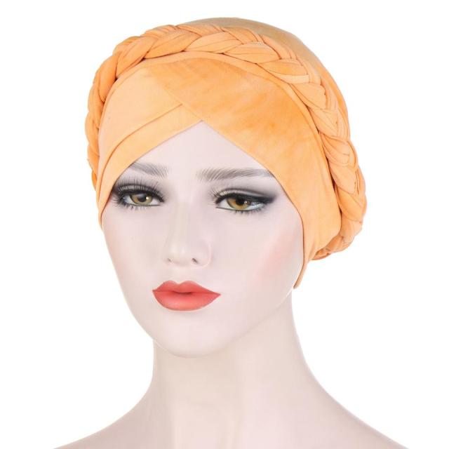 Foulard turban chimio Orange - Norianne