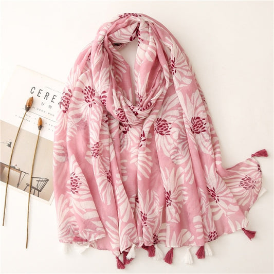 Foulard pour femme 180 rose - Anja